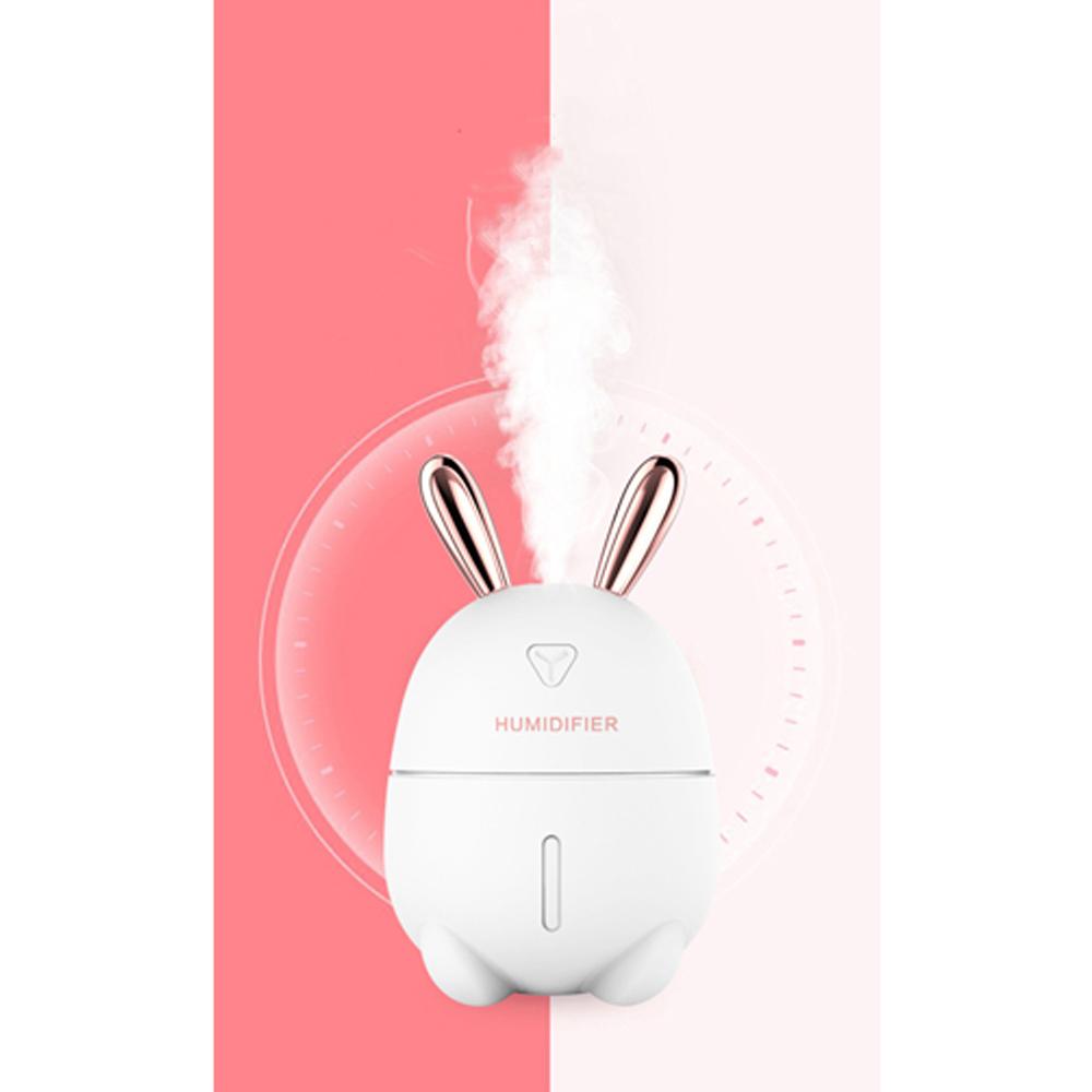 New 300ML Air Humidifier Cute Rabbit Ultra-Silent USB Aroma Essential Oil Diffuser Office Car Humidificador Air Purifier Mist Maker