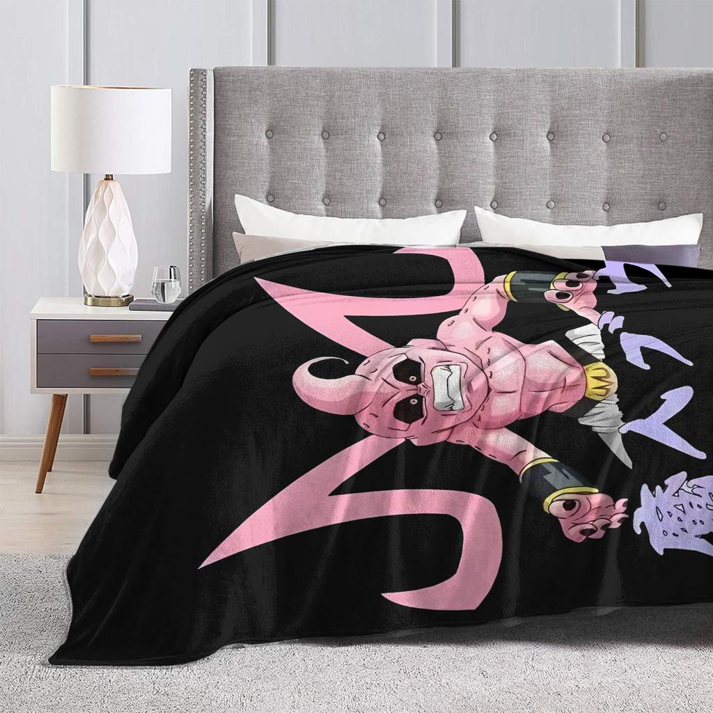 DBZ Majin Buu Anime Wool Blanket Fashion Throw Blankets for Sofa Bedding Lounge 200x150cm Bedspread,