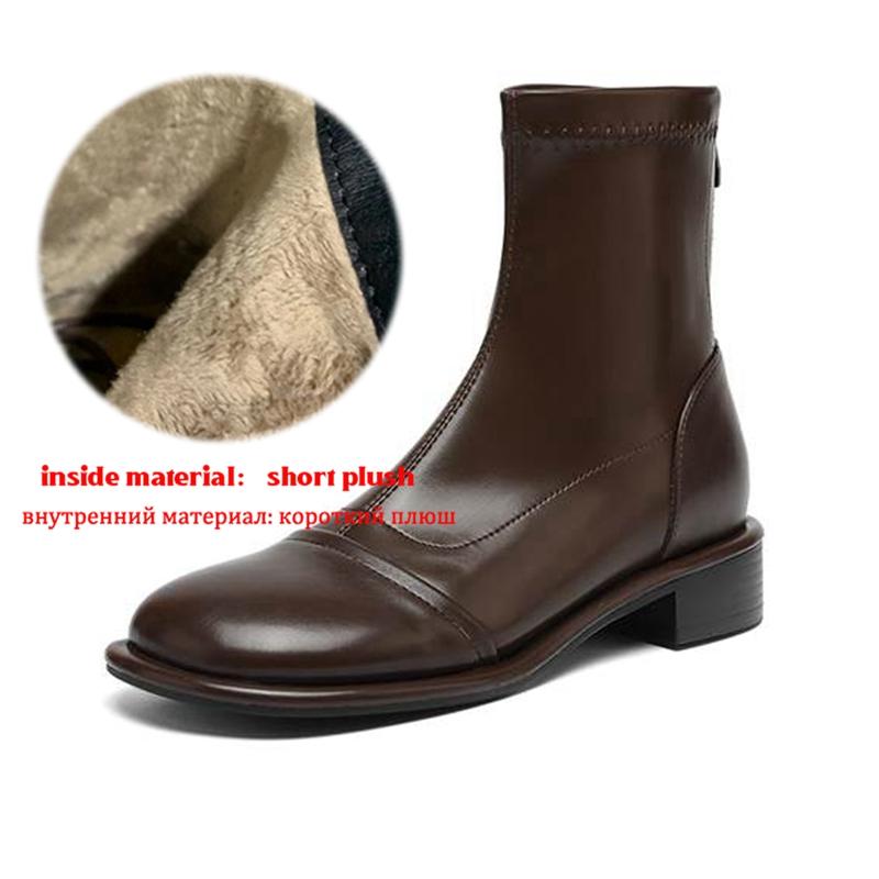 

Krazing Po Микрофибра Зимние Круглый Носок Размер 33 Ботильоны Челси Размер 43 Молния Низкий Каблук Европейский Дизайнер Винтажные Ботильоны 43