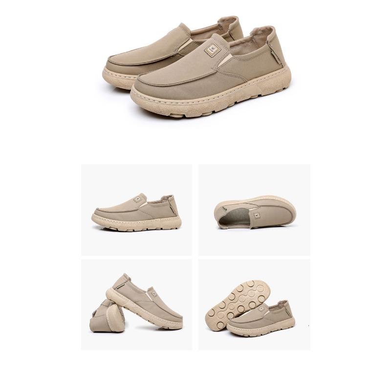 Men's Shoes Spring and Autumn New Cross-border Single Shoes Comfortable Soft Bottom Sports One Stirrup Canvas Shoes Casual Walking Shoes
