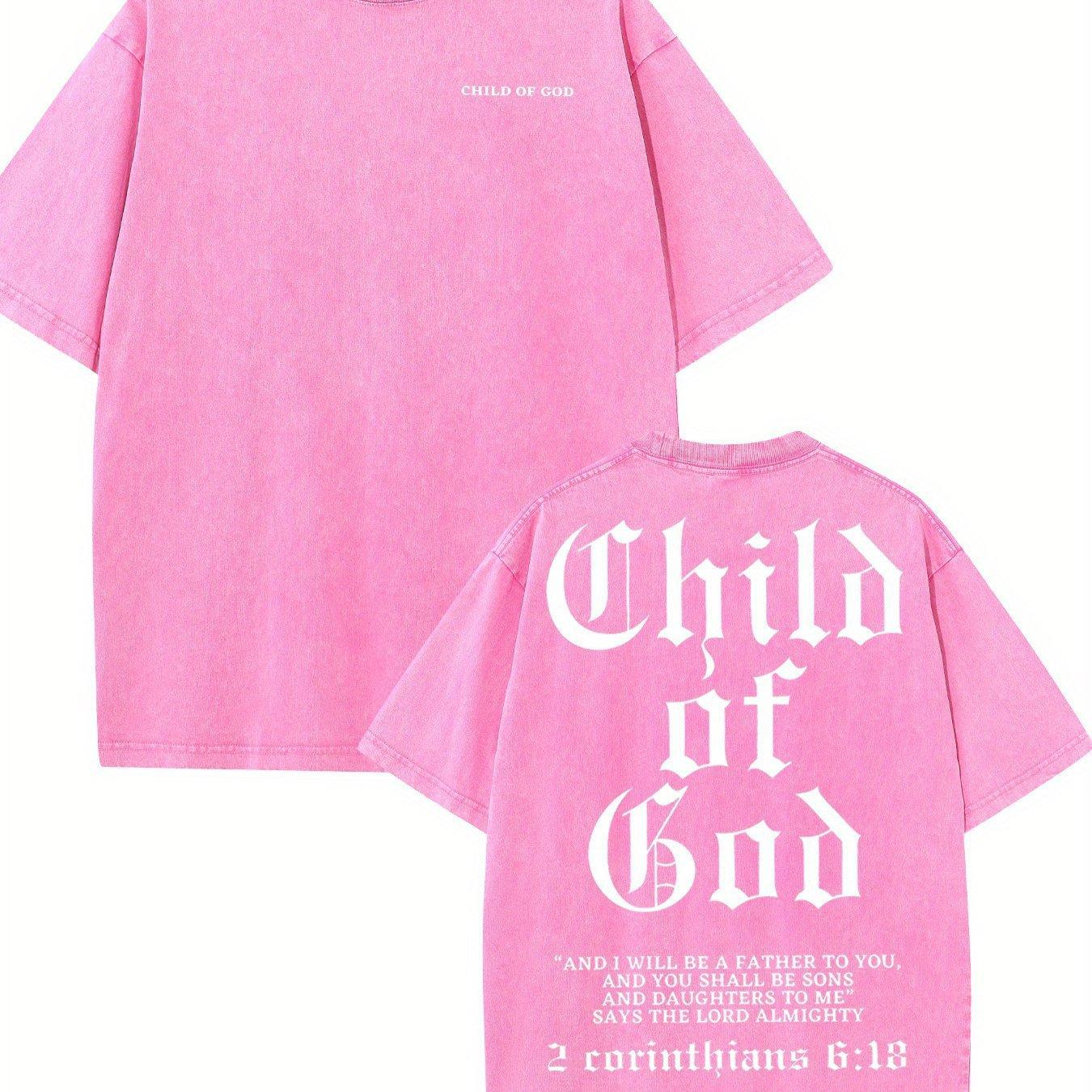 [High Quality White T-Shirt] Son Of God White Letter Pattern S розы красного