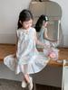 Summer Girls Sleeveless Lace Floral Princess Dress Vacation Kids Vest Dress