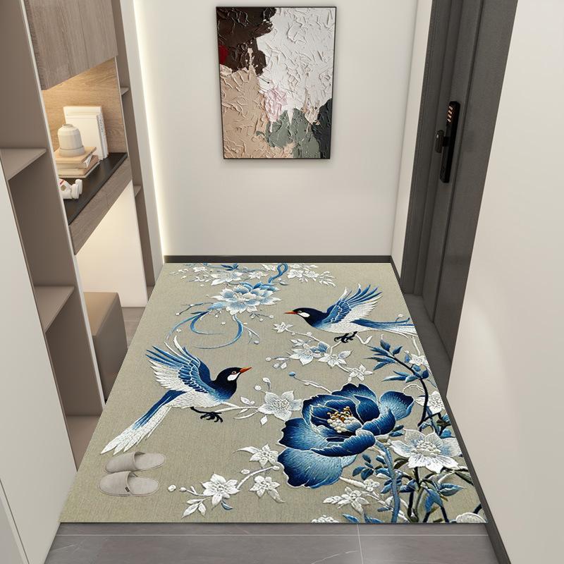 Chinese Style Floor Mat Entrance Door Entrance Foyer Foot Mat Anti Slip Carpet Door Mat Entrance Door