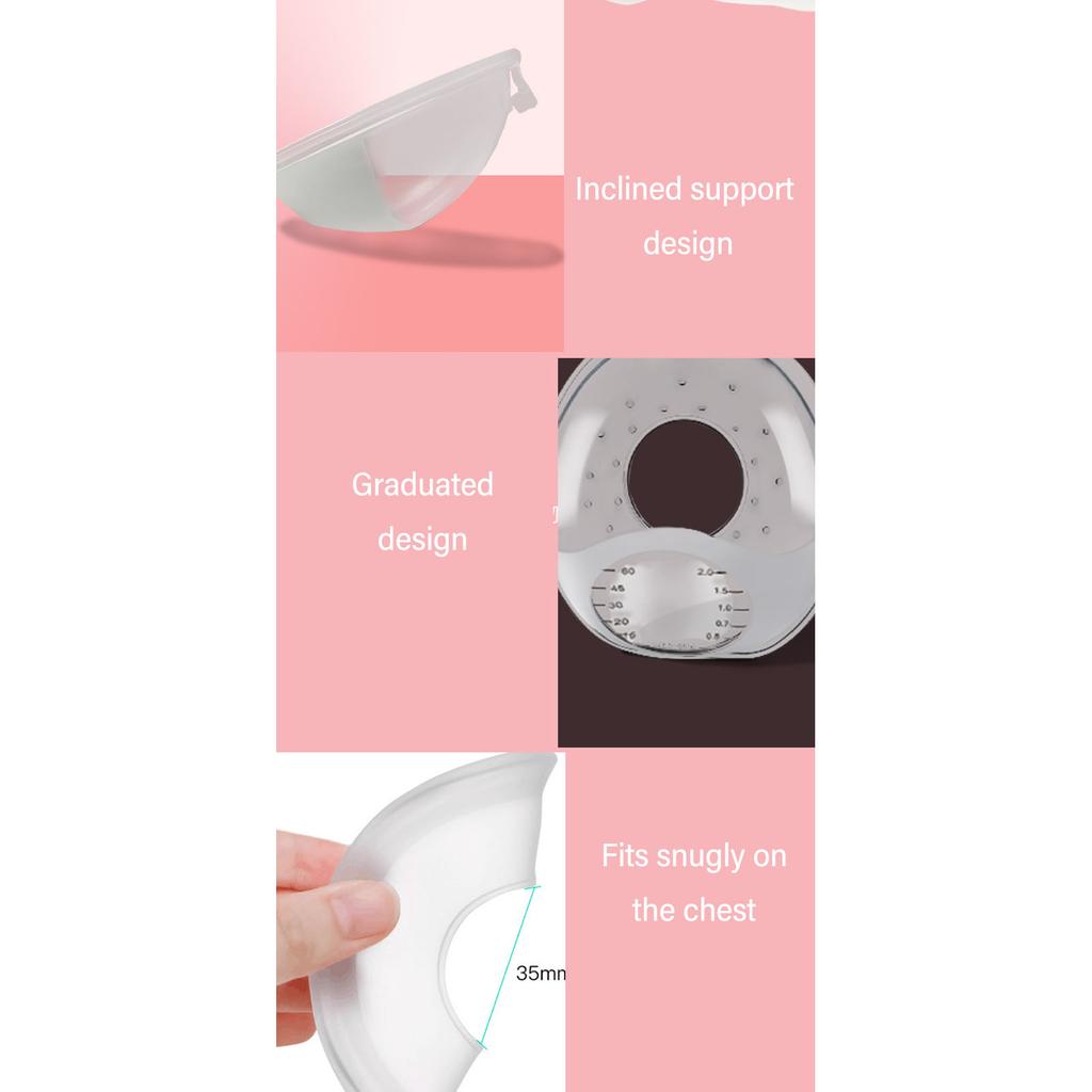 2pcs Wearable Milk Collector Protect Sore Nipples Leak Protection Milk Collection Shells for Newborns