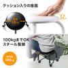 Sanwa Direct Work Chair with Low Load Capacity 100kg Low Work Black Casters, [Completed Product] Chair, 150-SNCH011BK