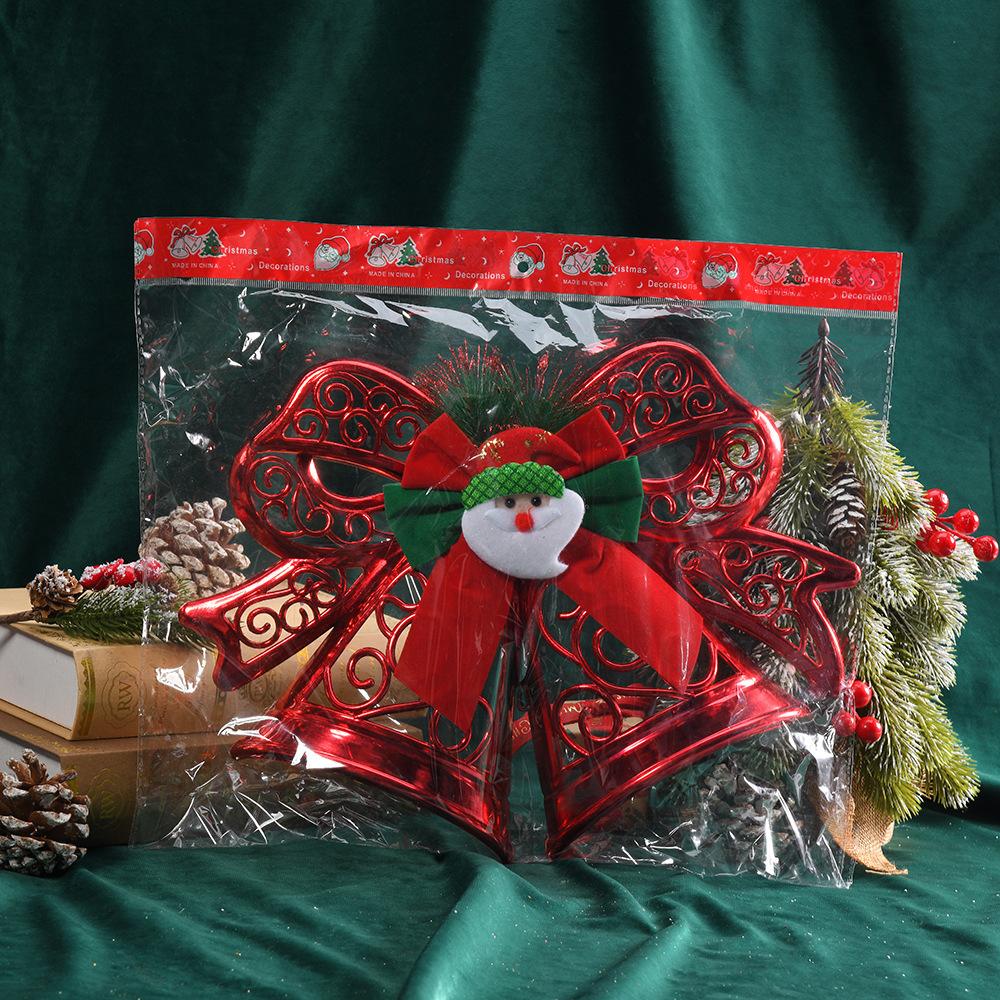 1Pc Christmas Bow Santa Claus Ornament Christmas Tree Atmosphere Decoration Ornament