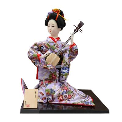 12Inch Japanese Kimono Toy Ornament for Restaurant and Home Decoration with Elegant Designing Optional Figurine Type
