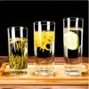 Taisun 330ml Transparent Glass Tea Cups (12-Pack)