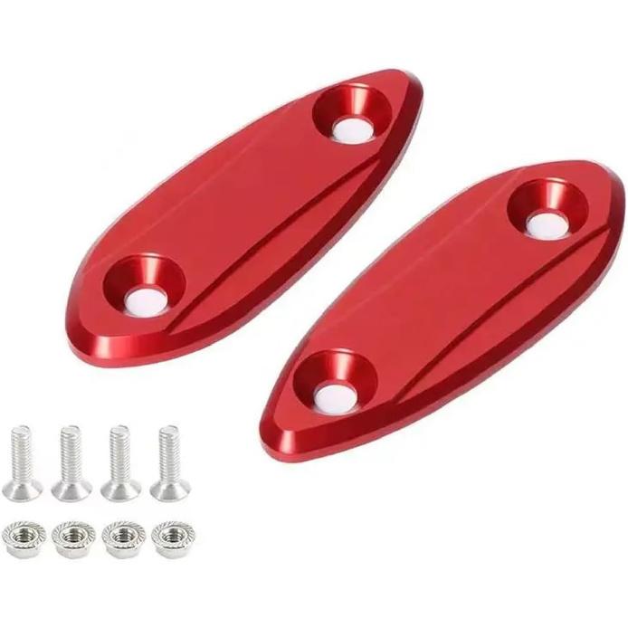 Compatible with ZX25R ZX4RR ZX6R Ninja ZX-25R ZX-4RR KRT 2020-2024 ZX-6R 636 2009-2012 Motorcycle Mirror Block Off Plates Kits(Black)