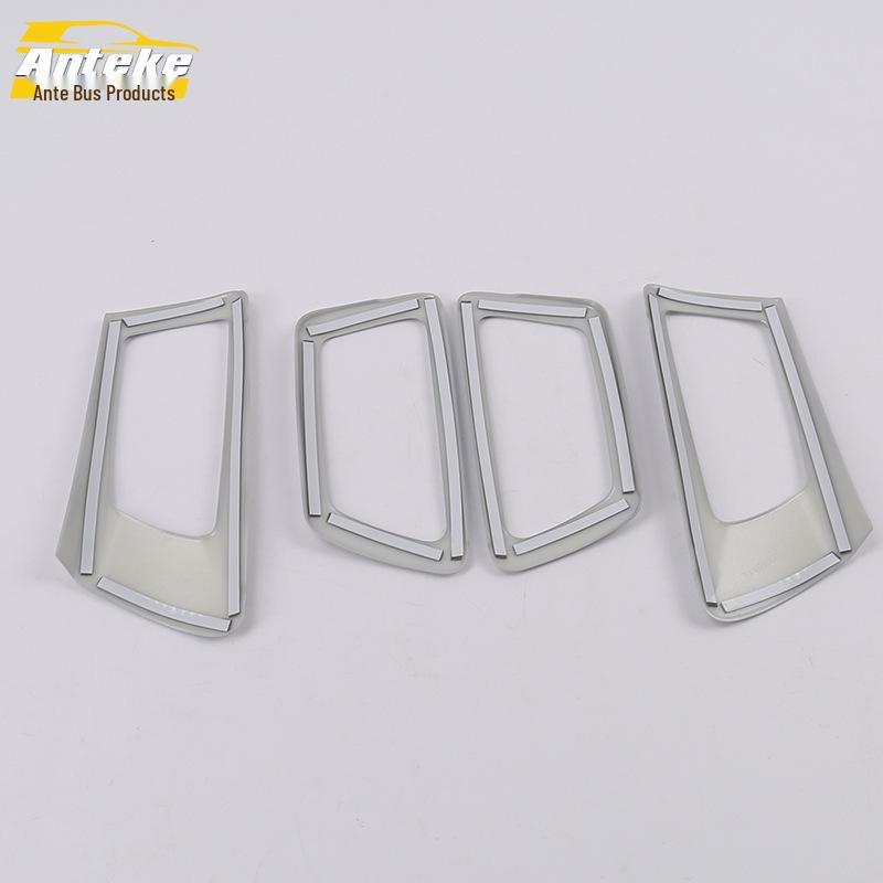 15 Camry Interior Door Bowl Chrome Ring & Anti-Scratch Protective Film Set