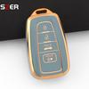 4 Buttons Tpu Remote Car Key Case Cover For Toyota Chr Camry Corolla Rav4 Highlander C-Hr Prius Land Cruiser Prado Key Chain Fob