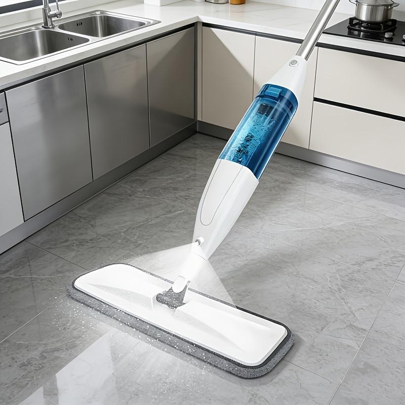 1 Set Spray Mop for Office Cleaning, Professional Commercial Floor Cleaner with 6 Reusable Pads, Efficient 360- Flexible Mop