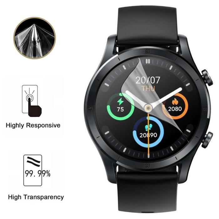 Protection écran pour Realme Watch R100 [Pack 6] Film Plastique Protecteur Résistant Ultra Mince Phonillico