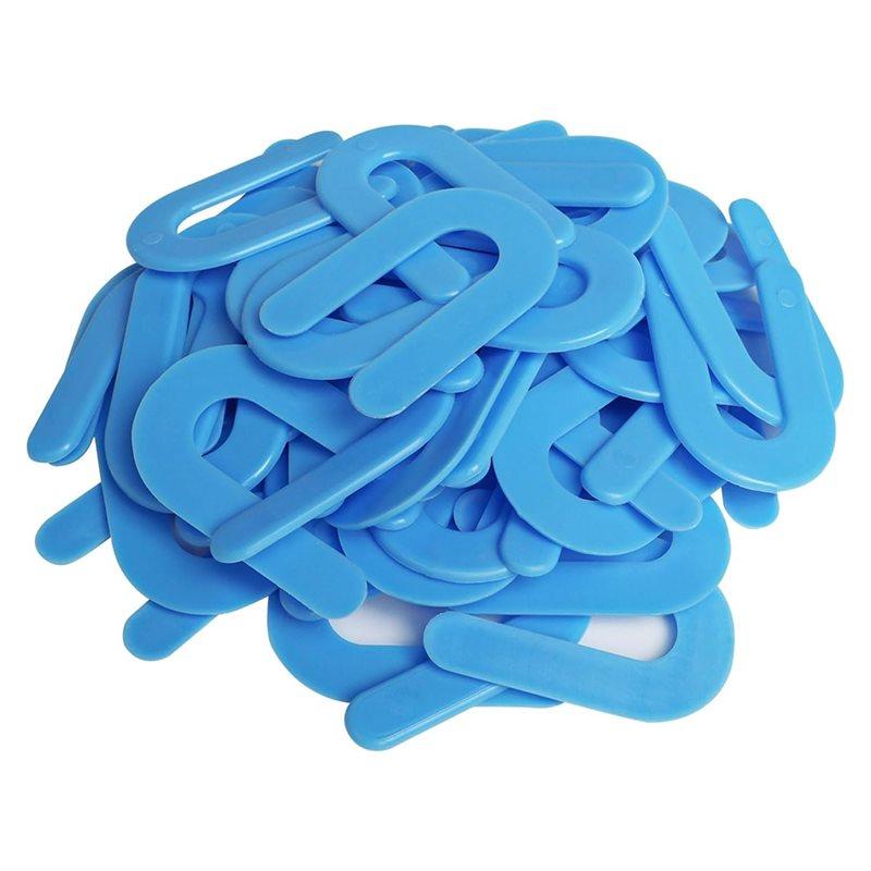 

A25F-Plastic U-Shaped Horseshoe For Tile Spacers(400Pcs), 1/16-Inch For Floor For Tile Leveling System Installation синій