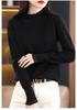 Women's Spring-Summer Chiffon Knit Top with Lace & Mesh Half-High Collar