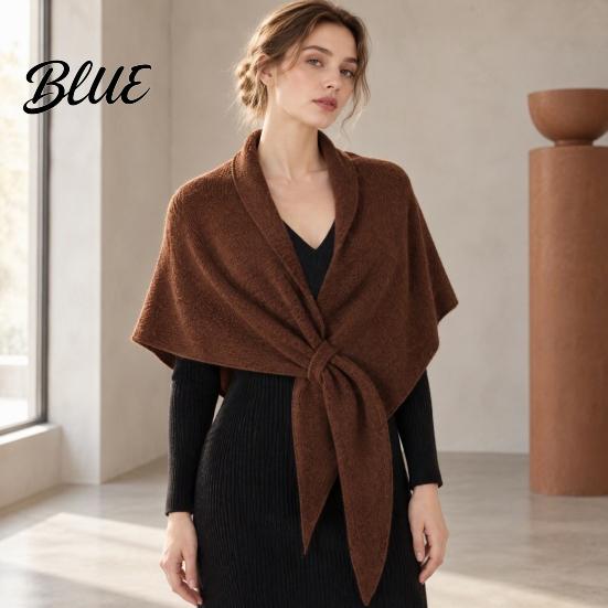 Stylish Dress Accessory Wrap Three-in-one Women Soft Scarf for Warm Winter Triangle Shawl Versatile Fashion