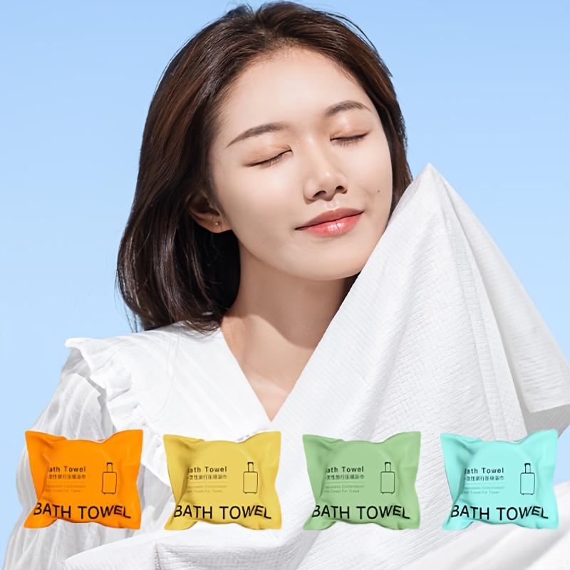 Thickened 10Pcs Individually Wrapped Soft Bath Towels for Travel Spa and Camping