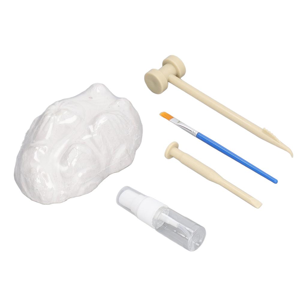 DIY Digging Fossil Kit Colosseum Design Hammer Chisel Small Watering Can Nylon Pen Fossil Excavation Toy for Children