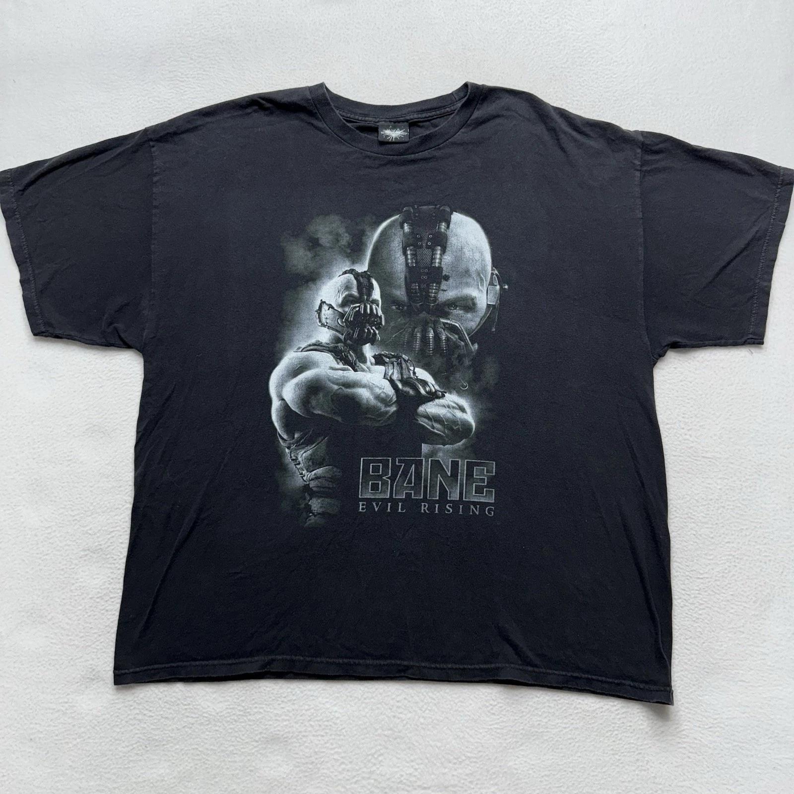 Dark Knight Rises Bane Evil Rising Licensed & Dated 2012 DC Comics T-Shirt 2XL L