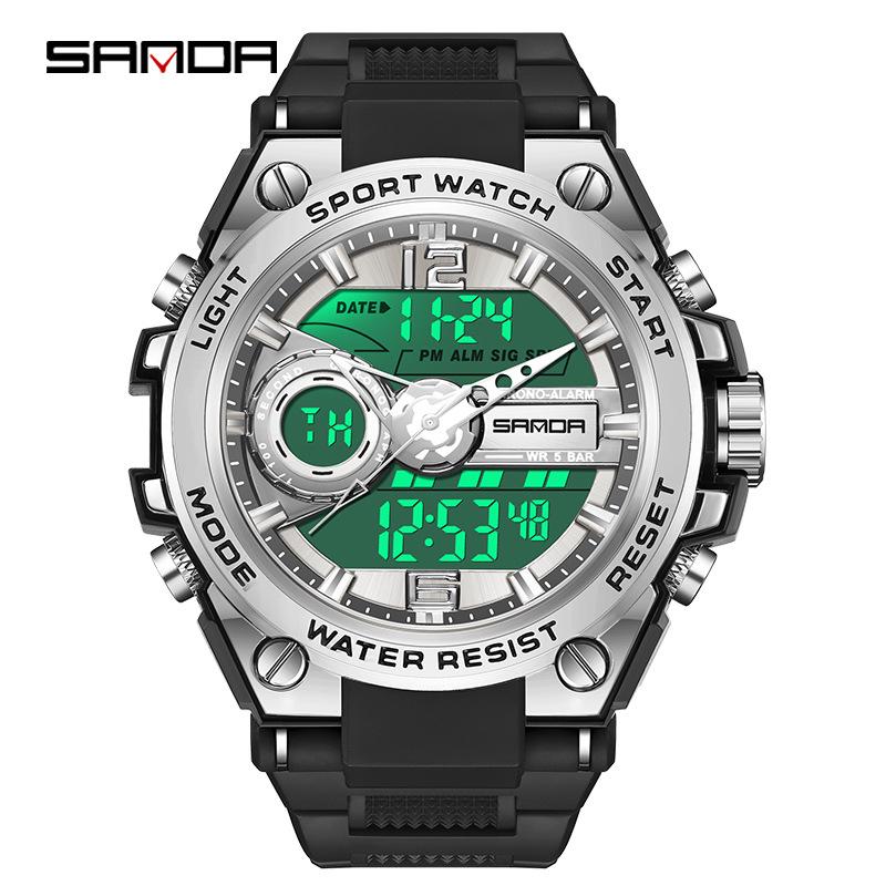 Sanda Waterproof Multifunction Student Sports Watch with Outdoor Features and Douyin Live Hot Design
