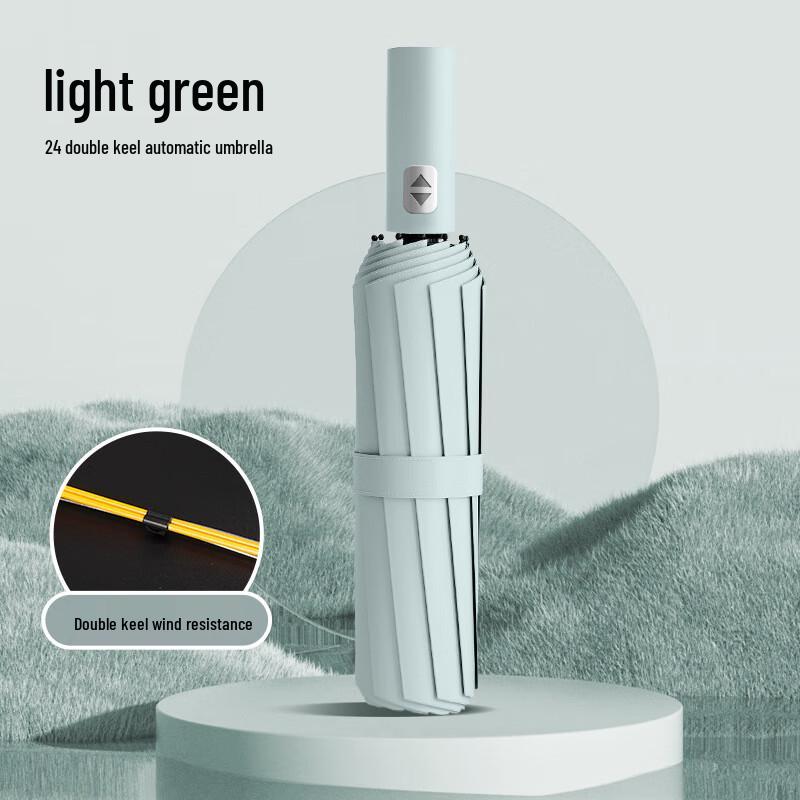 Automatic 24-Rib Windproof UV Protection Umbrella