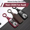 For A4 TT TTS A5 A6 8S 8W Q5 Q7 B9 Liquid Silicone Car Remote Key Case Cover Shell Fob Interior Accessories