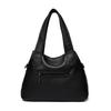 Soft leather pleated shoulder bag Crossbody tote women's bag