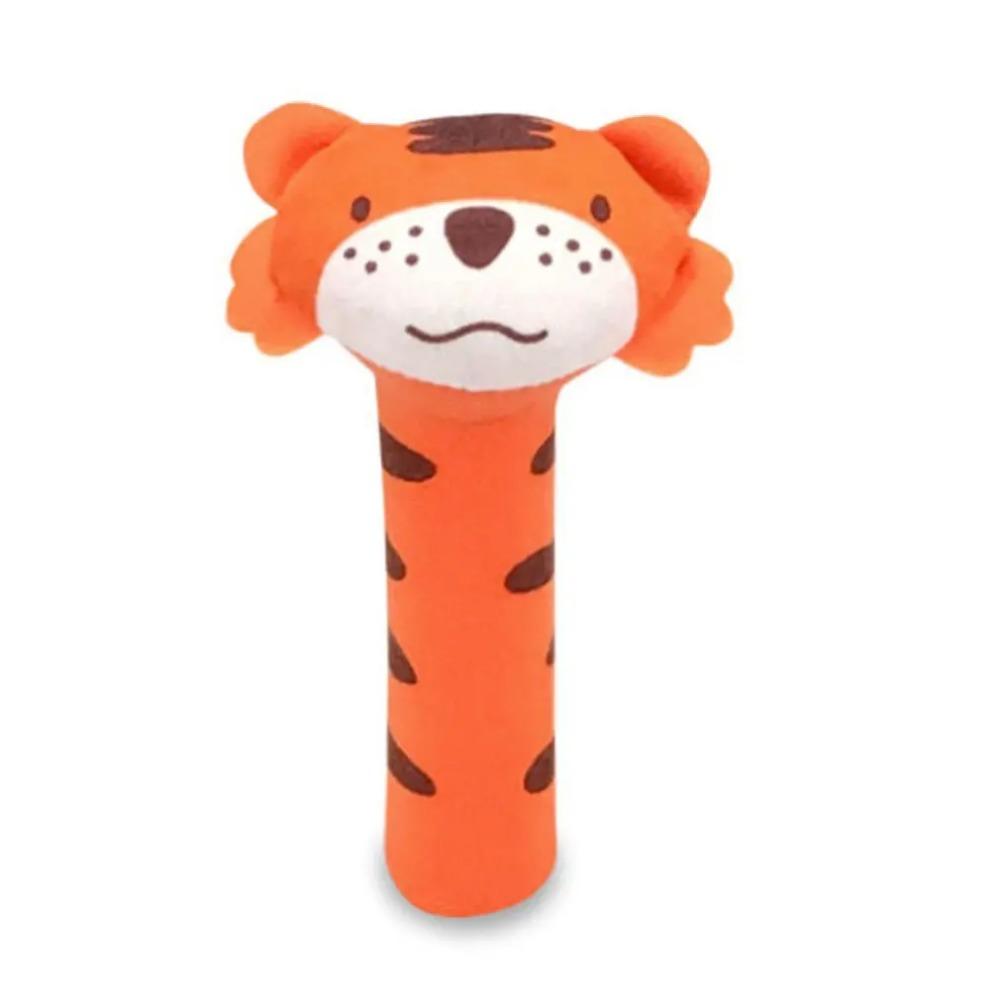 Sonaglio a mano a forma di animale dei cartoni animati Sonaglio morbido Giocattolo sonaglio Giostrine per bambini Giocattoli per bambini Carino Peluche Giocattoli per bambini 0-12 mesi