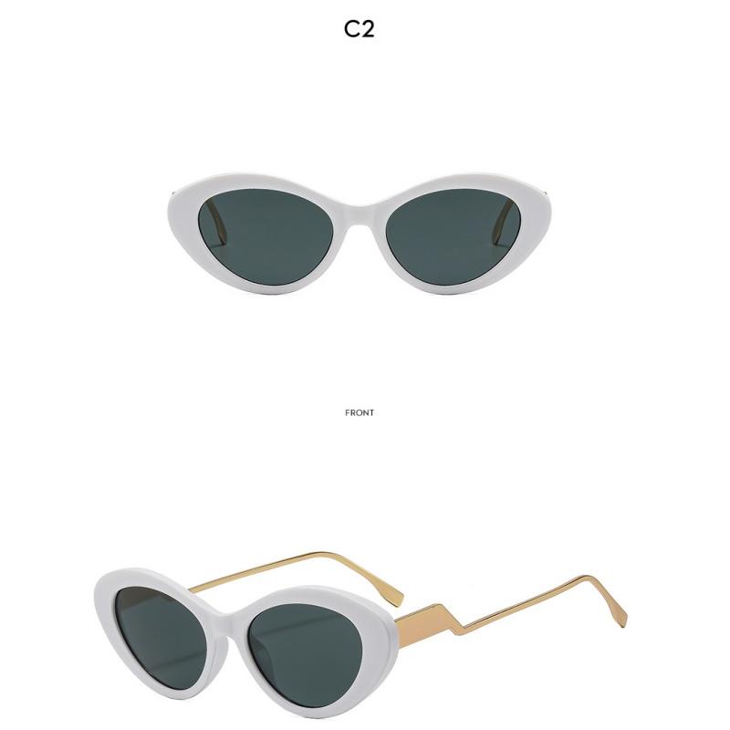 Women's Sunglasses - Unisex Retro Oval Cat-eye Sunglasses