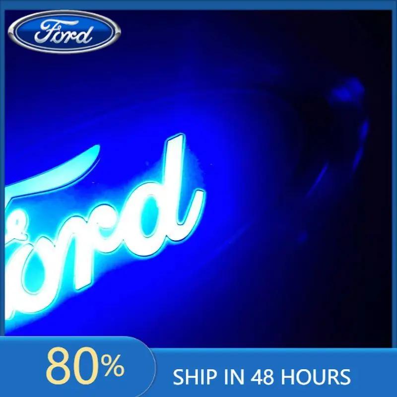 

Car Sticker Ford 2025 Hot 23*9cm Suitable For Ford Mondeo Modified Pickup Truck F150 RANGER LED Light 4D Logo2026 белый