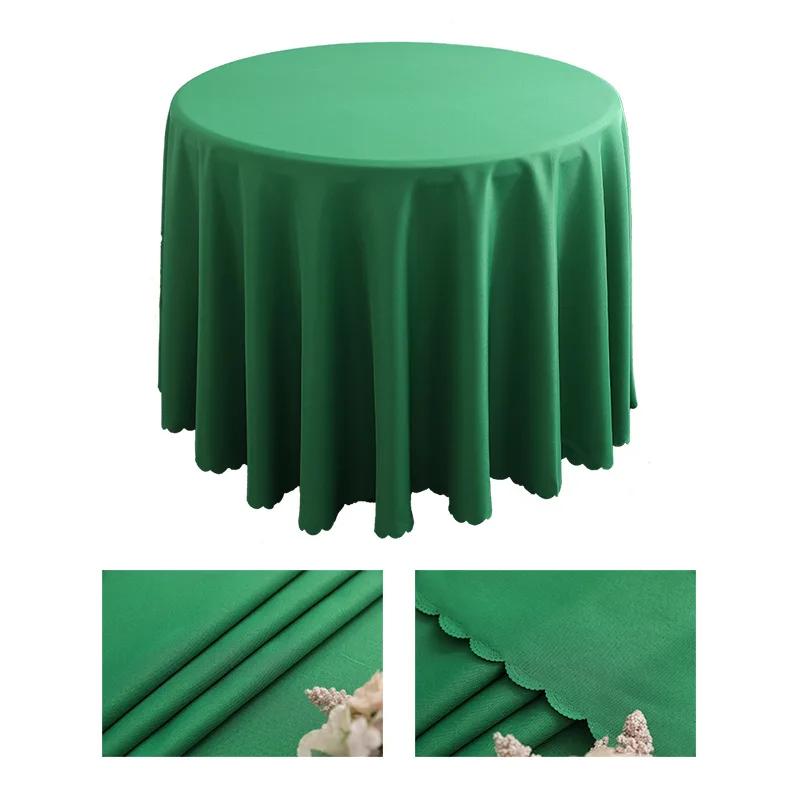 Polyester Round Tablecloth Stain and Wrinkle Resistant Cloth-Washable Table Cover For Dining Table,Buffet Parties and Camping