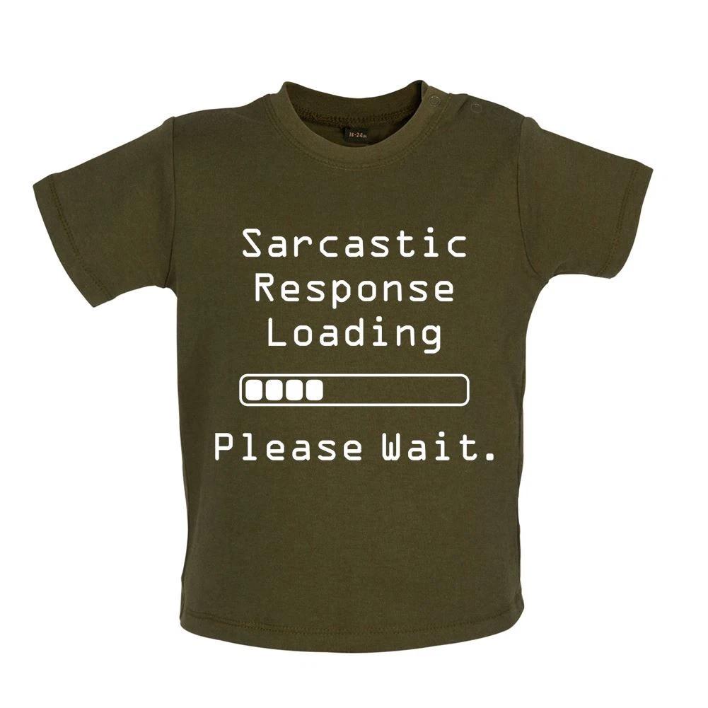 Sarcastic Response Loading - Baby Kids Boys Girls Unisex T-Shirt / Babygrow - Sarcasm Joke Funny 110
