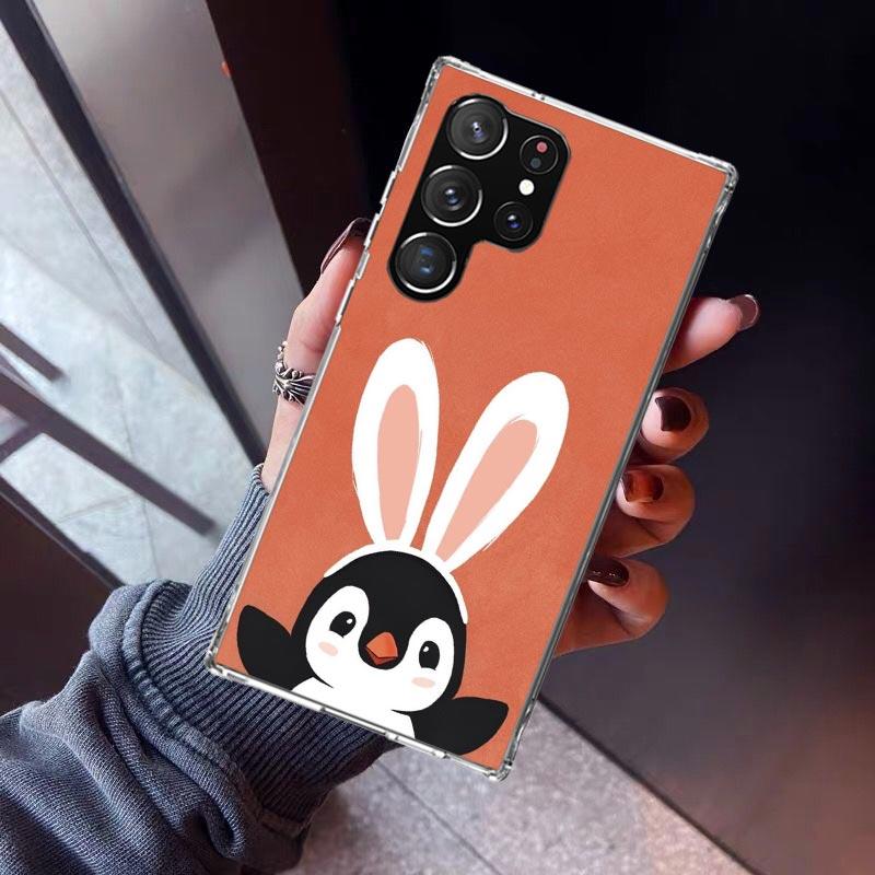 Cartoon P-Pingu Penguin Phone Case For Samsung Galaxy S23 S24 S25 Edge S26 Ultra S22 + S21 Plus S20 FE Cover Silicone Print Shel