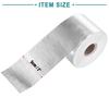 ACROPIX Fiberglas-Wickelband Thermische Barriereband Rolle Barriereband Auspuffrohrschutz-Wickelband 5cm x 15m Silberfarben 1 Stück