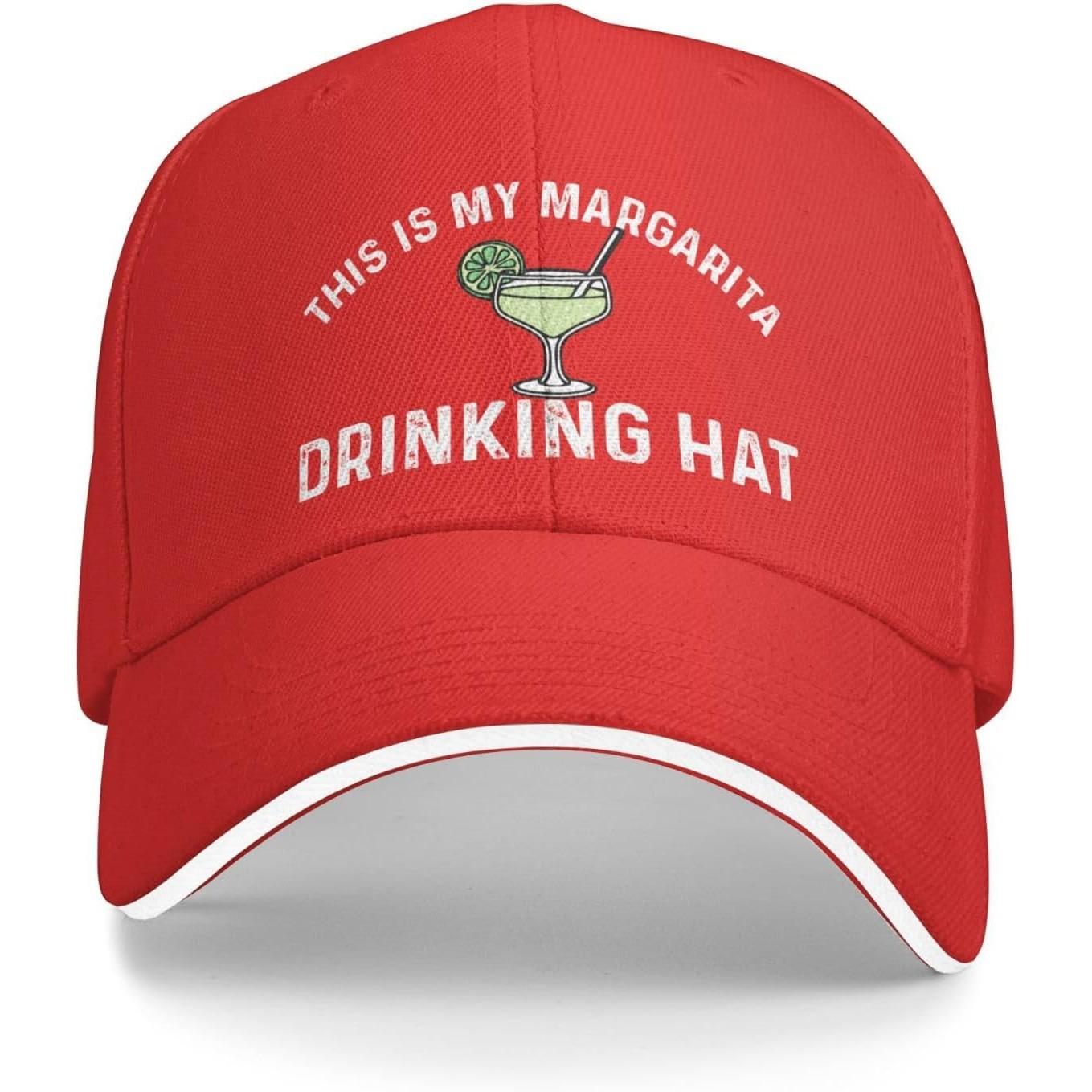 Margarita Drinking Hat Funny Graphic Baseball Cap Polyester Casual Adjustable Unisex Cap Adjustable