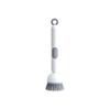 HEGAIX Antibacterial Kitchen Brush, Long Handle, Gray, Dishwashing Brush, PET Material, 6 Adjustable Angle Levels, Dishwashing Brush, Scrubber, Pots,