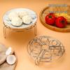 Jinxu Stainless Steel 7-Hole Egg Steamer Rack - 3 Pack