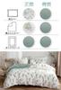 MILDLY Futon Cover Double 4 Piece Set Cotton Duvet Cover Set Duvet Cover Fitted Sheet Pillowcase Washed cotton not easy to no no ironing required
