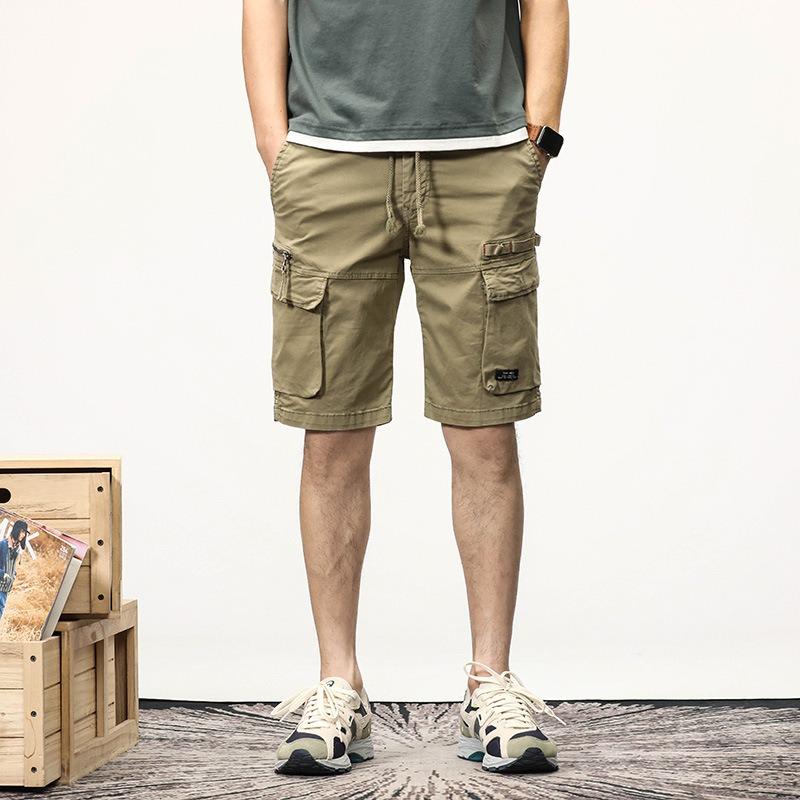 Tooling Shorts Men's Thin Pants Men's Summer New Trendy High Street Loose Straight Men's Pants High Sense