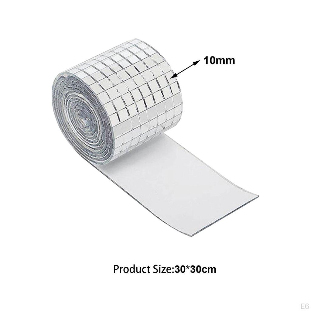 Płytki lustrzane Disco Ball luzem Mini naklejki mozaikowe kwadratowe do łazienki