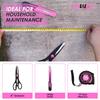 DOWELL Home Tool Set with Plastic Storage General Household Hand Tool Mini Repair Tool Kit for College and Home Use 40-Piece (Pink), Box, Kit, Women,