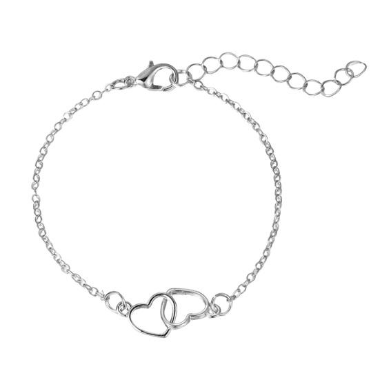 

Женский браслет с подвеской в ​​форме сердца, регулируемая длина, зажим-лобстер, романтическая символика любви, подарок на день Святого Валентина, женские наручные украшения