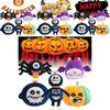 Adorable Halloween Plush Doll Featuring Skeleton Reaper Bat Zombie Pumpkin Spider