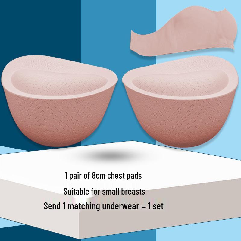 8cm Thick Manga Chest Fake Breast Sports Bra with Detachable Pad