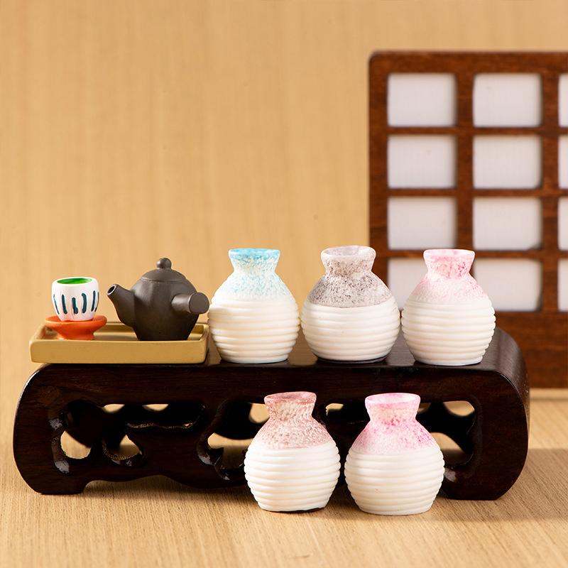 1:12 jarrones antiguos en miniatura para casa de muñecas, arreglos florales, botellas, boca pequeña, jarrón vacío, decoración para el jardín del hogar, accesorios para casa de muñecas