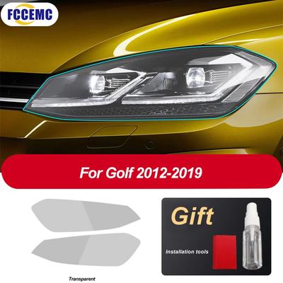 Nadaje się do Volkswagen VW Golf 7 MK7 2012-2019 HD Car Headlight Tint Protective Film Taillight TPU Naklejka dekoracyjna Folia Akcesoryjna