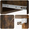 Wall Mounted Side Table Smoked Oak Wood Based Material