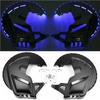 Matt Black For Honda GOLDWING GL1800 Brake Disc Rotor Covers LED 2001-2014 For HONDA F6B 2013 2014 2015