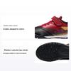 Li Ning Dětské kopačky Strike ze syntetické kůže, barevný blok, dětské kopačky, černé červené YKGT010-31
