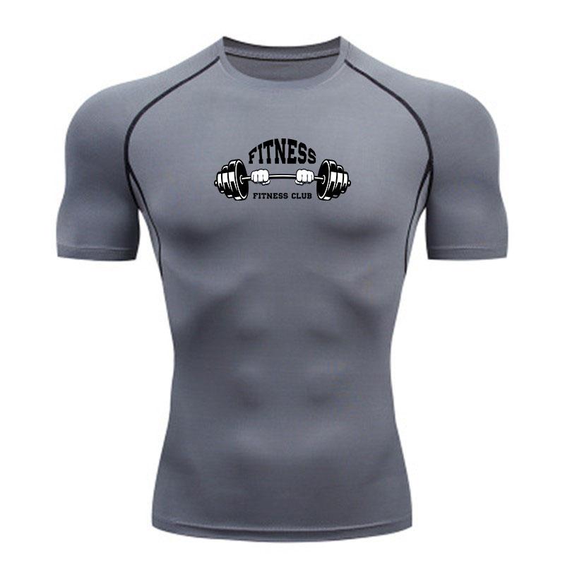 Men's Compression Workout Sports T-Shirt, Breathable Quick D
